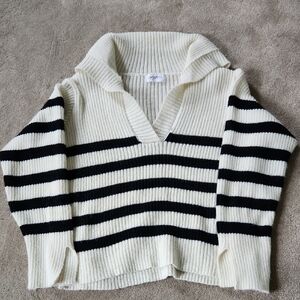 Striped Black and White Sweater